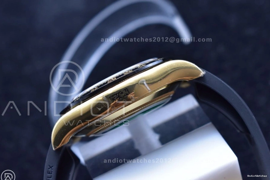 Strap SA Daytona Best Reliable YG Edition BTF on Dial Lume 1:1 116518 Rubber 764 Oysterflex 0314